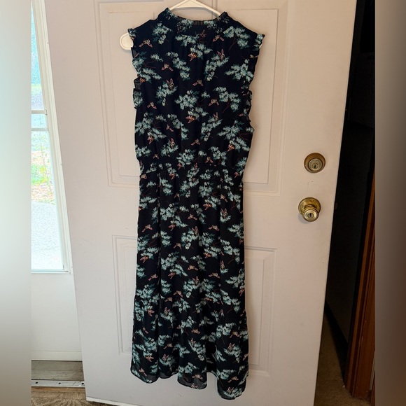 J. Crew Black Floral Maxi Dress in Botanical Bee Print - Picture 3 of 5